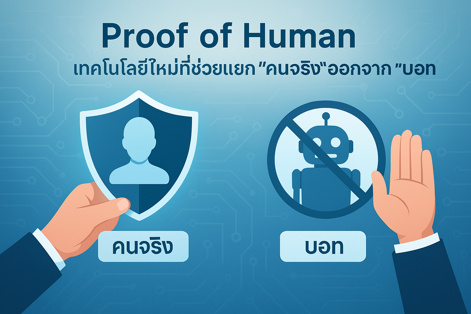 Proof of Human: เทคโนโลยียืนยันตัวตนยุคใหม่ เพื่อความปลอดภัยในโลกดิจิทัล